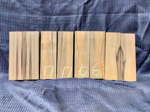 Blackheart Sassafras wood Knife Scales: Bookmatched Pair 150mm x 45mm x 10mm