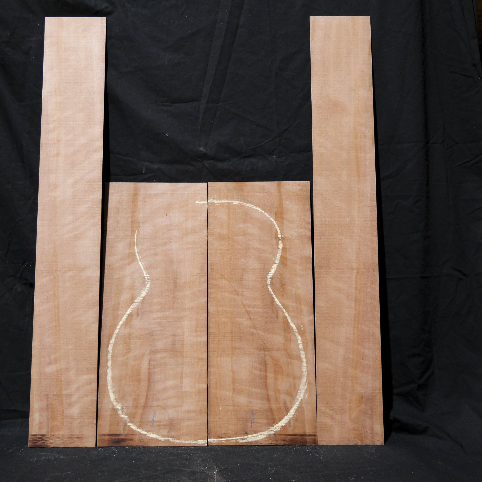 Guitar Back & Sides Set - Figured, Fiddle Back and Quilted Myrtle-Tasmanian Timbers-East Coast Specialised Timbers